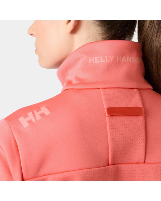 Helly Hansen Red Crew Smooth Slickface Fleece Jacket