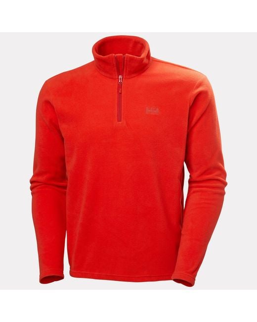 Helly Hansen Red Daybreaker Half-Zip Fleece for men