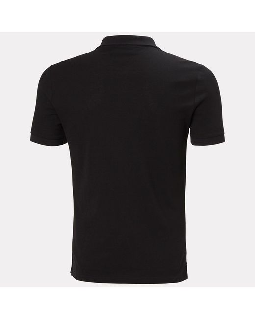 Helly Hansen Black Elba Fitted Polo for men