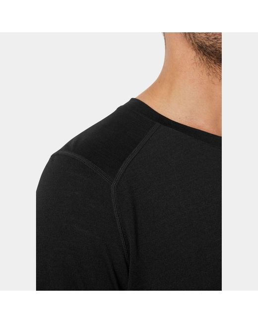 Helly Hansen Black Durawool Crew Long Sleeve