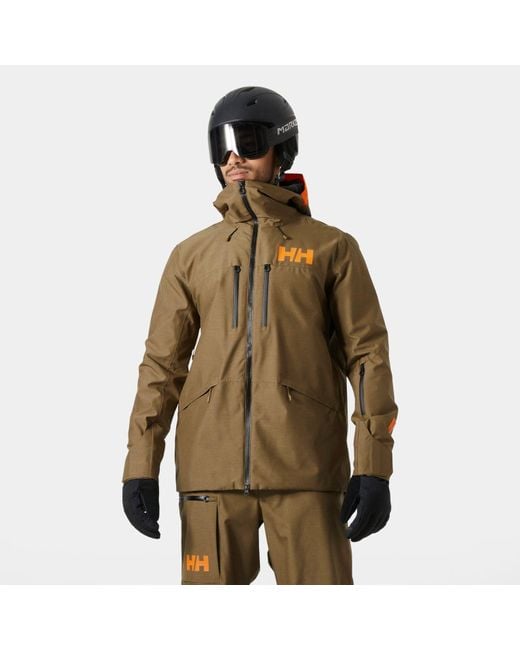 Helly Hansen Green Garibaldi 2.0 Waterproof Ski Jacket for men