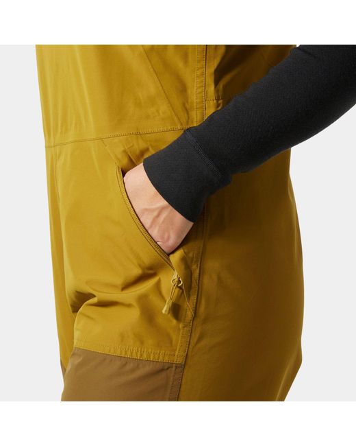 Helly Hansen Yellow Emiko Shell Bib Pants for men