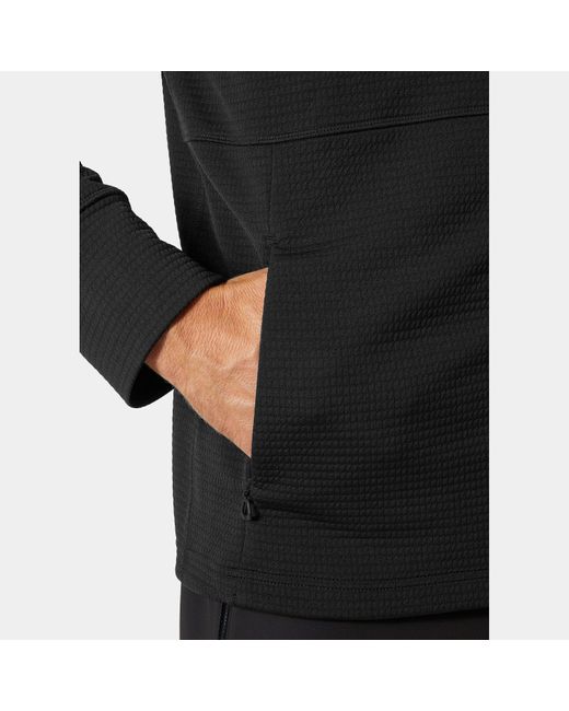 Helly Hansen Black Evolved Air Hooded Midlayer for men
