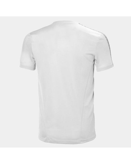 Helly Hansen White Hh Lifa Quick-Dry Baselayer Tshirt for men