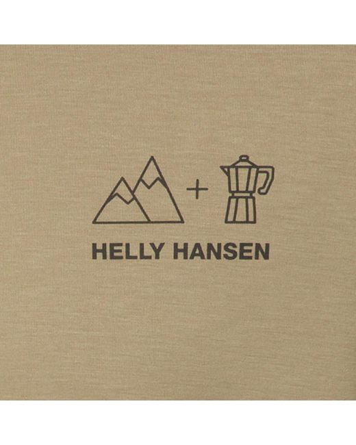 Helly Hansen Green Skog Recycled Graphic T-Shirt for men