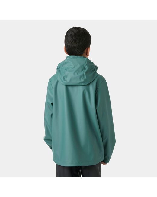 Helly Hansen Green Junior's Moss Classic Helox Rain Jacket