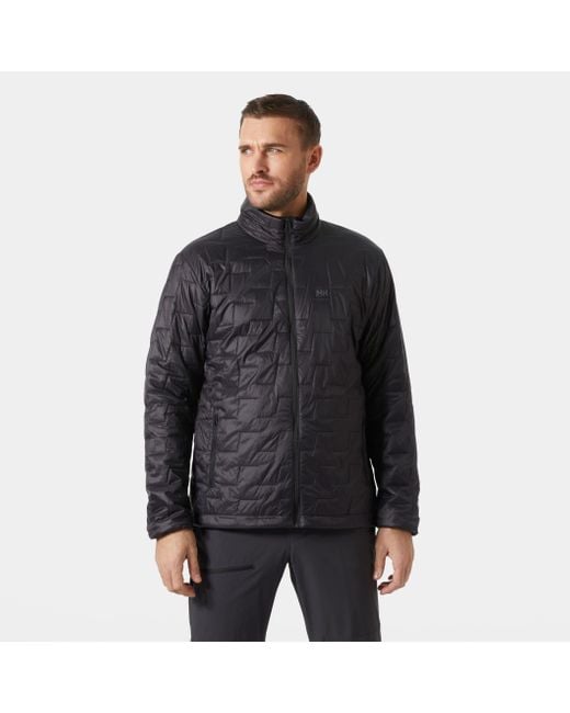 Helly Hansen Black Lifaloft Hooded Insulator Jacket for men