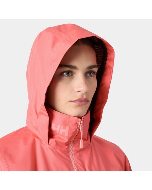 Crew Hooded Giacca Da Vela 2.0 Rosa di Helly Hansen in Red