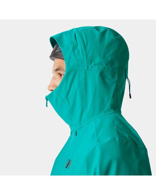 Helly Hansen Blue Verglas Backcountry Ski Shell Jacket for men