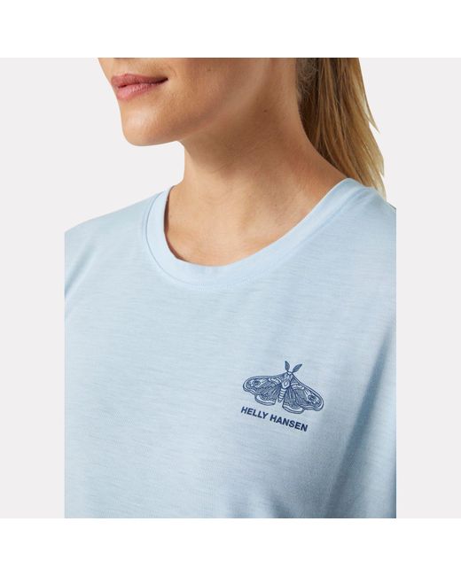 Helly Hansen Blue Skog Recycled Graphic Jersey Tshirt