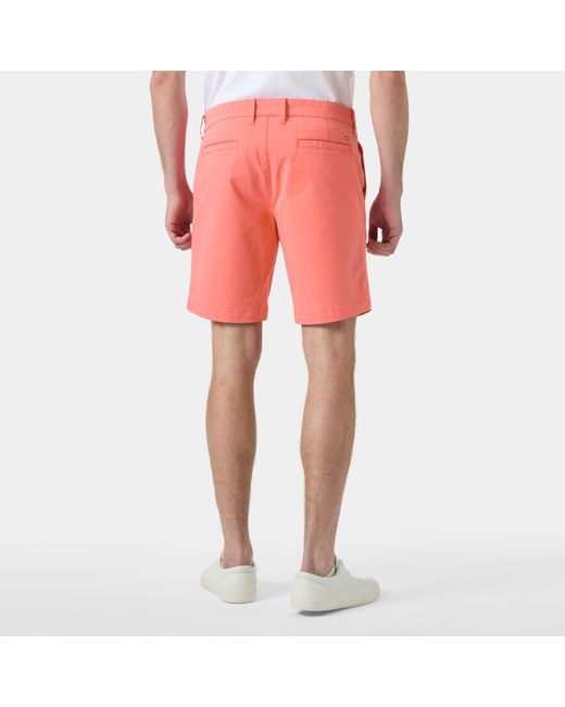 Helly Hansen Pink Bryggen Chino Shorts for men
