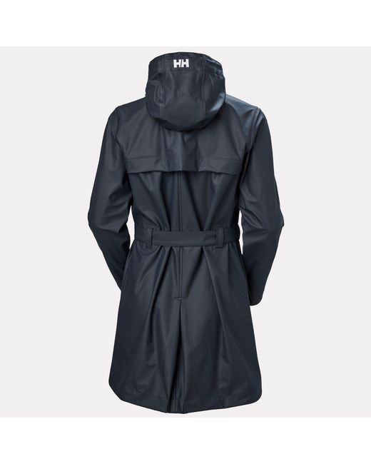 Helly Hansen Blue Lyness Ii Retro 3/4 Length Rain Coat