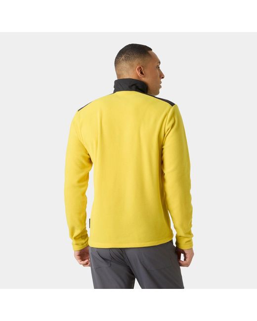Helly Hansen Yellow Daybreaker Block Microfleece Jacket for men