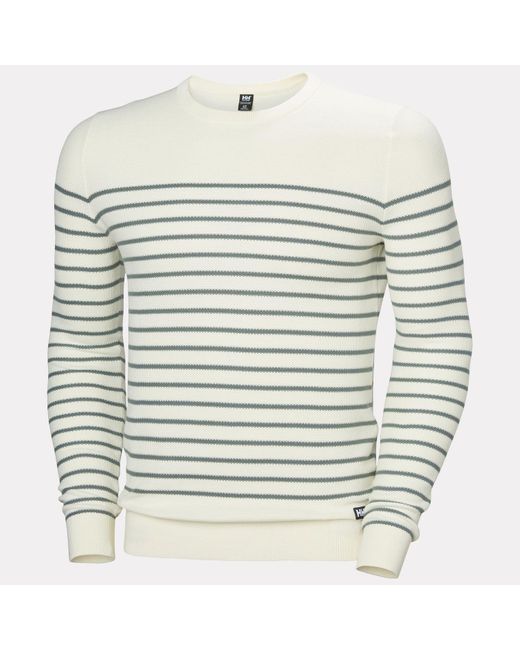 Helly Hansen Gray Skagen Marine Style Cotton-knit Sweater for men