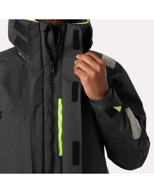 Helly Hansen Black Skagen Offshore Sailing Jacket for men