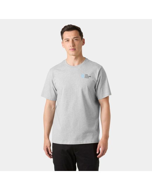 Helly Hansen Gray The Ocean Race T-Shirt 2.0 for men