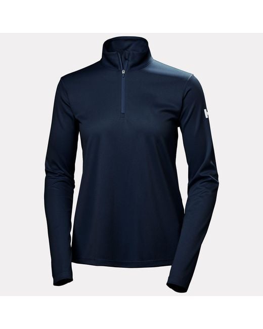 Helly Hansen Blue Hh Tech Half-Zip Damen
