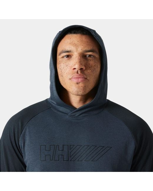 Helly Hansen Blue Lifa Tech Lite Pullover Hood 2.0 for men