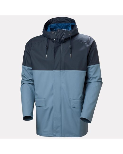 Helly Hansen Blue Moss Block Coat for men