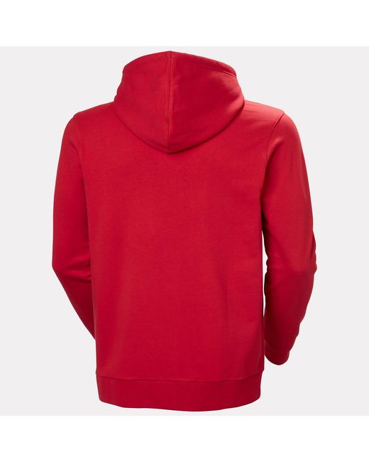 Core Graphic Felpa Con Cappuccio Rosso di Helly Hansen in Red da Uomo