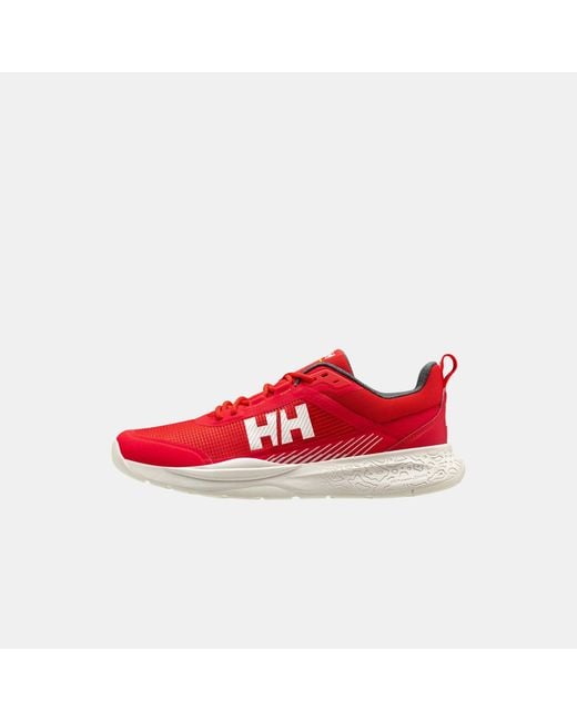 Helly Hansen Red Crew Low Sailing Shoes for men