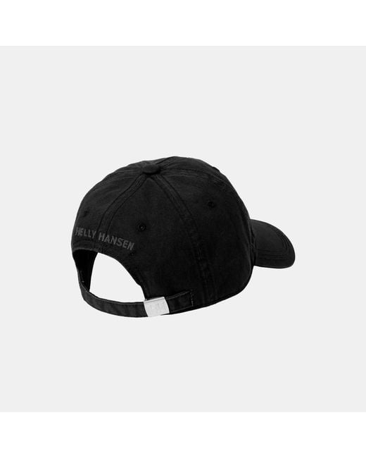 Helly Hansen Black Logo Cotton Cap Std