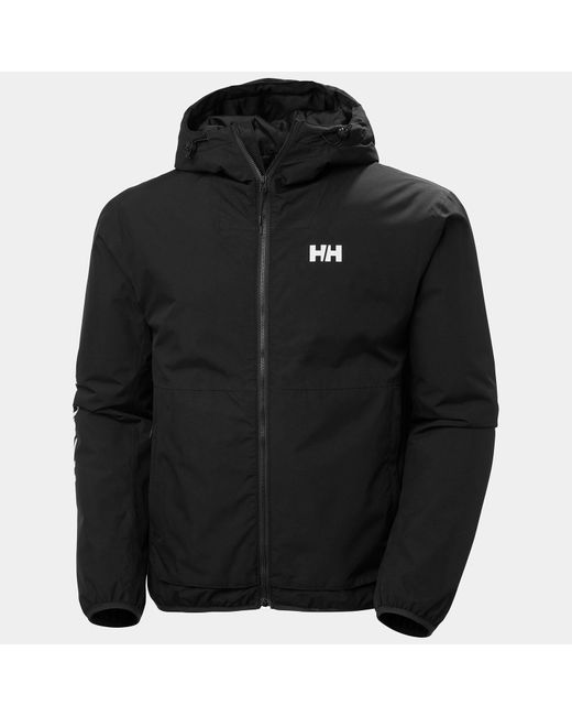 Helly Hansen Black Ervik Insulated Rain Jacket for men