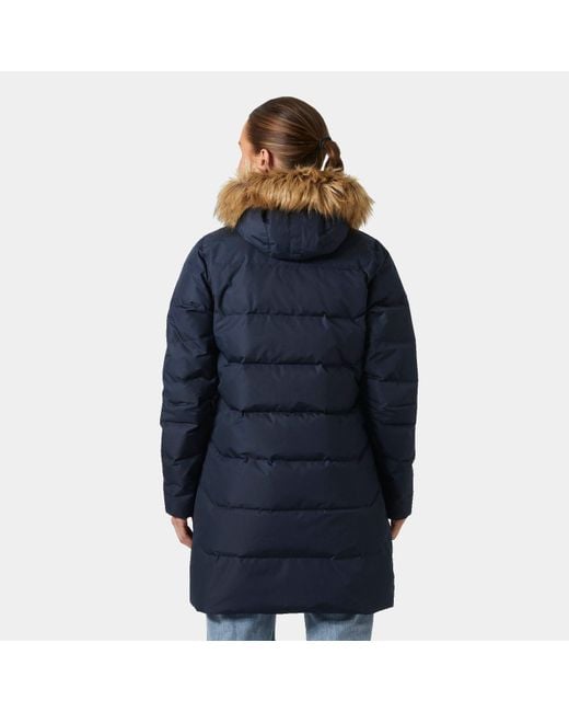 Helly Hansen Blue Aden Down Long Parka