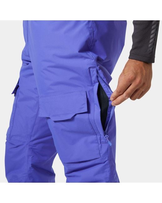 Helly Hansen Blue Sogn Bib Cargo Ski Trousers for men