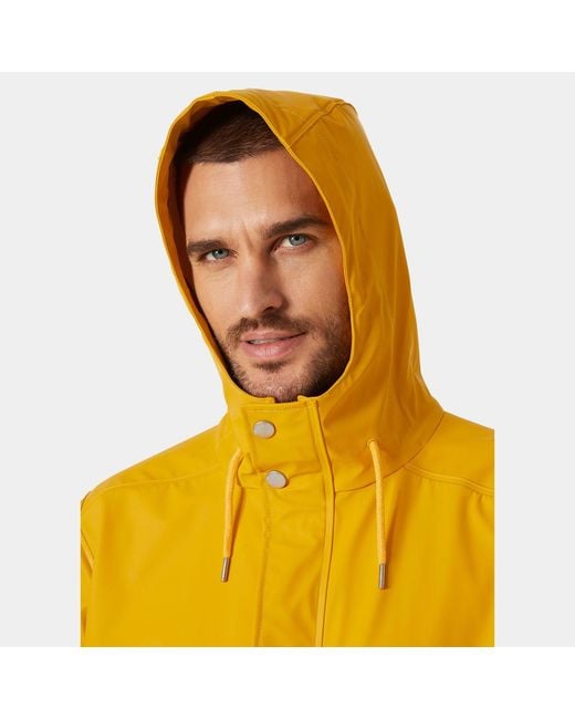 Helly Hansen Yellow Moss Rain Coat for men