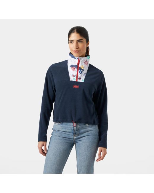 Daybreaker Cropped Pile di Helly Hansen in Blue