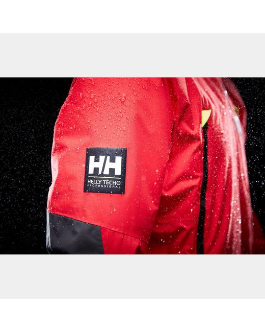 Helly Hansen Red Aegir H2Flow Midlayer Sailing Jacket