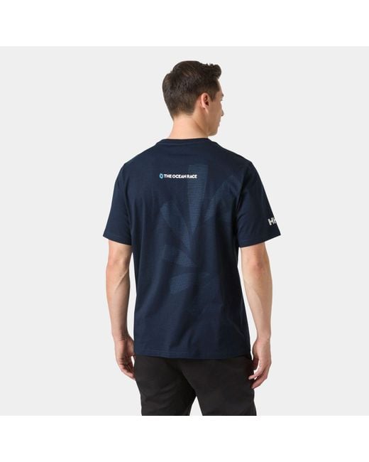 The Ocean Race T-Shirt 2.0 di Helly Hansen in Blue