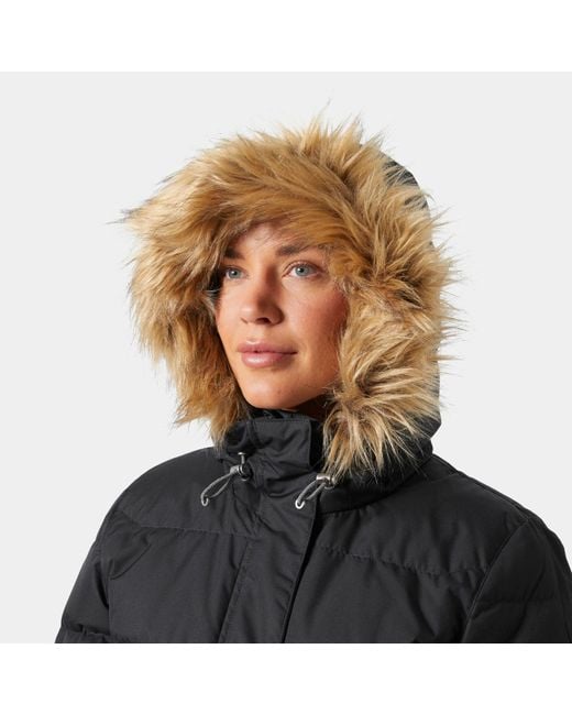 Helly Hansen Black Aden Down Parka Coat