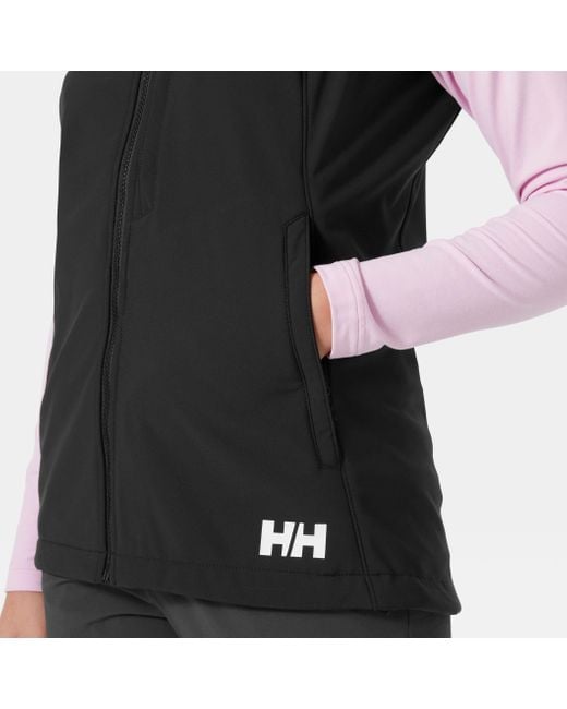 Helly Hansen Black Paramount Athletic Cut Softshell Vest