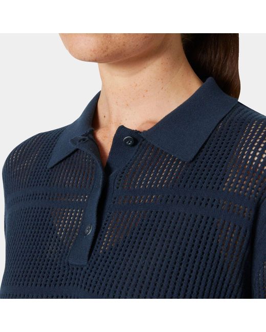 Helly Hansen Blue Salt Knit Polo