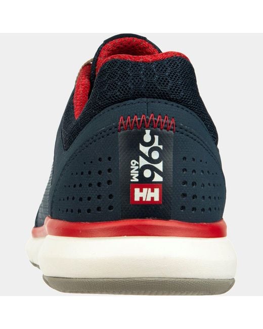 Helly Hansen Blue Ahiga V4 Hydropower Lightweight Deck Sneakers for men