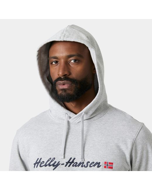 Helly Hansen Gray Core Graphic Hoodie for men