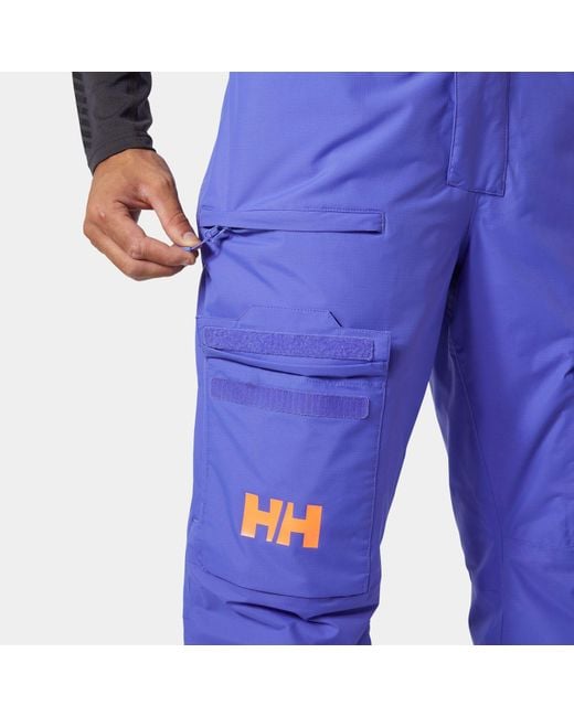 Helly Hansen Blue Sogn Bib Cargo Ski Trousers for men
