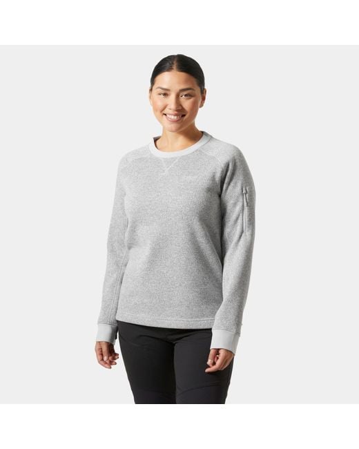 Varde Crewneck Mujer Helly Hansen de color Gray