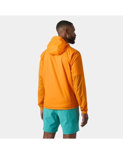 Helly Hansen Orange Trail Windbreaker Jacket for men