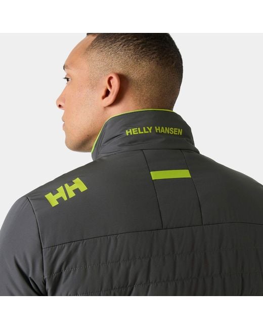 Helly Hansen Gray Crew Insulator Sailing Jacket 2.0 for men