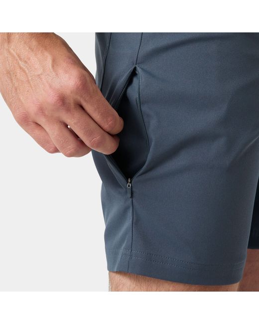Helly Hansen Blue Holmen 5 Pocket Shorts for men