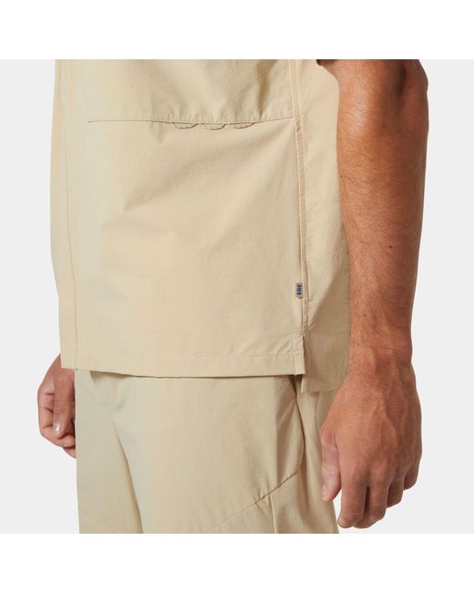 Awe Short Sleeve Softshell Overshirt Hombre Helly Hansen de hombre de color Natural