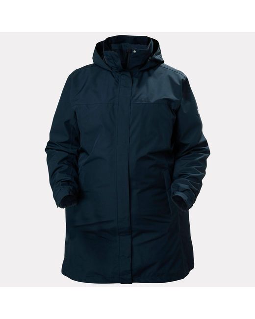 Helly Hansen Blue Aden Long Rain Coat