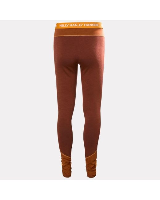 Helly Hansen Red Lifa Merino Midweight Winter Pants for men