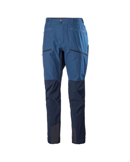 Helly Hansen Verglas Tur Durable Hiking Pants in Deep Steel Navy Blue