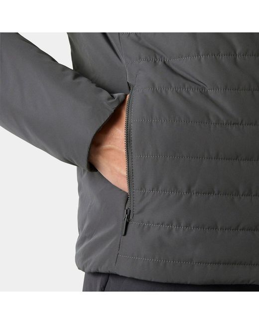 Helly Hansen Gray Crew Insulator Sailing Jacket 2.0 for men