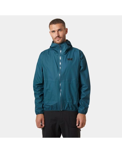 Helly Hansen Blue Verglas 2.5 Layer Fastpack Jacket Green for men
