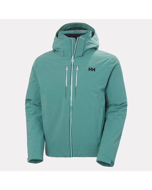 Helly Hansen Green Alpha Lifaloft Lightweight Ski Jacket for men